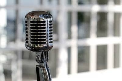 micrófono vintage