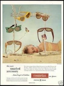 1949 Nuevas formas de gafas de sol