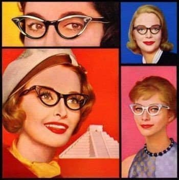 1959 gafas de plástico