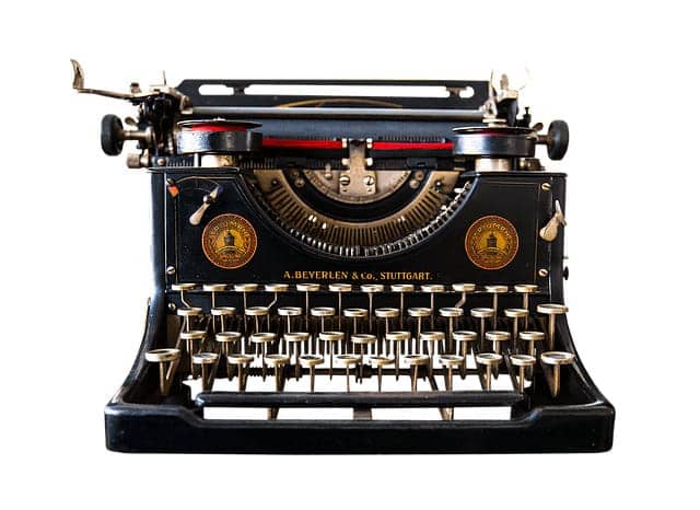 máquina de escribir mecánica