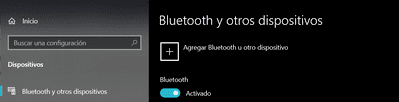Bluetooth activado