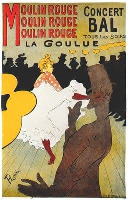 Moulin Rouge (1891) de Toulouse Lautrec